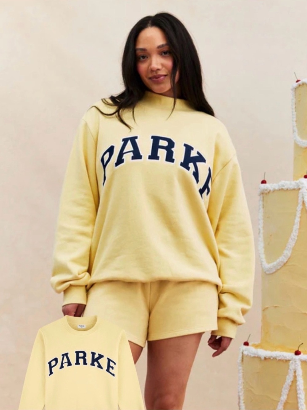 Parke Yellow Mockneck